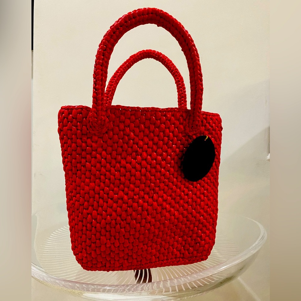 Hand made from plastic bags! Amazing craftsmanship and SUSTAINABLE work of art